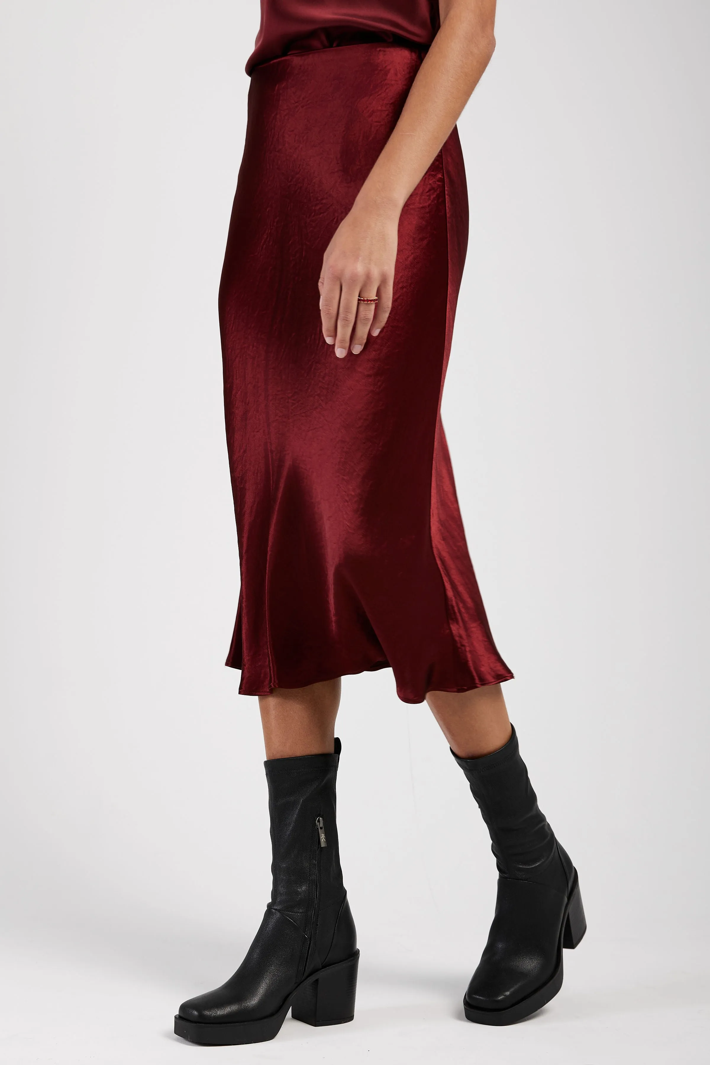 Alessio Skirt in Brick Red