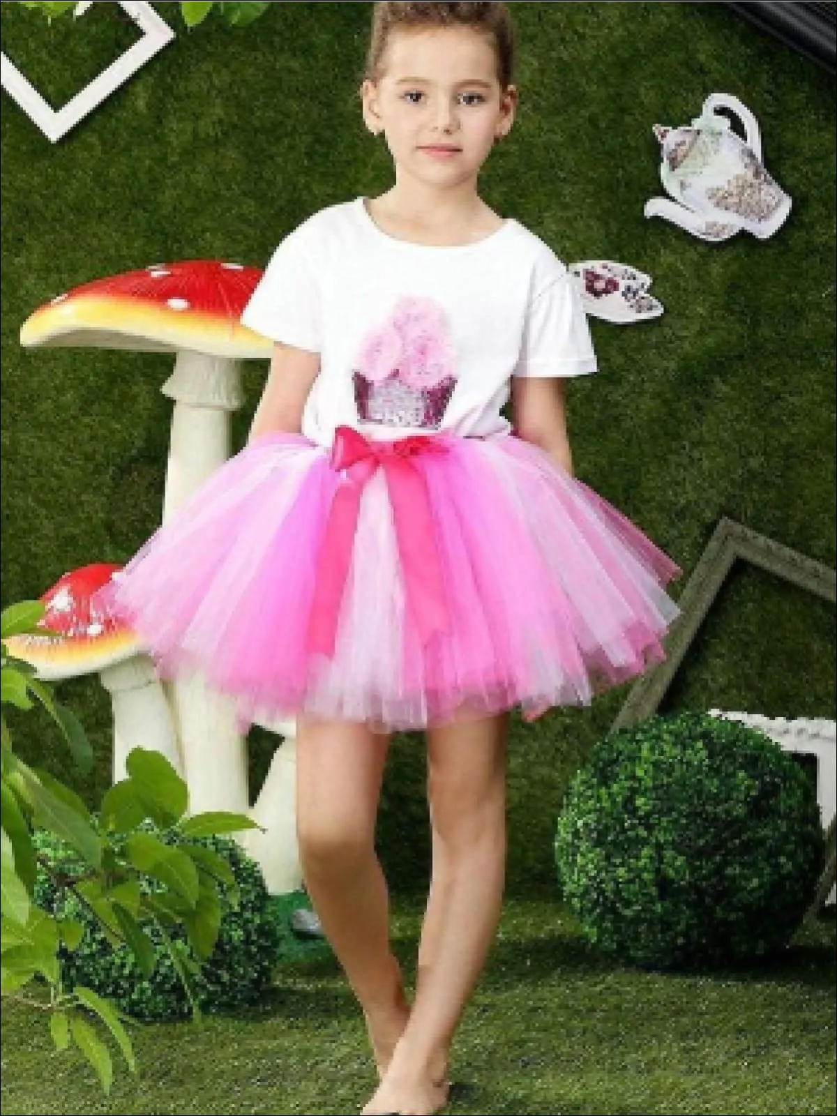 All About Sparkle Cupcake Tutu Skirt Set