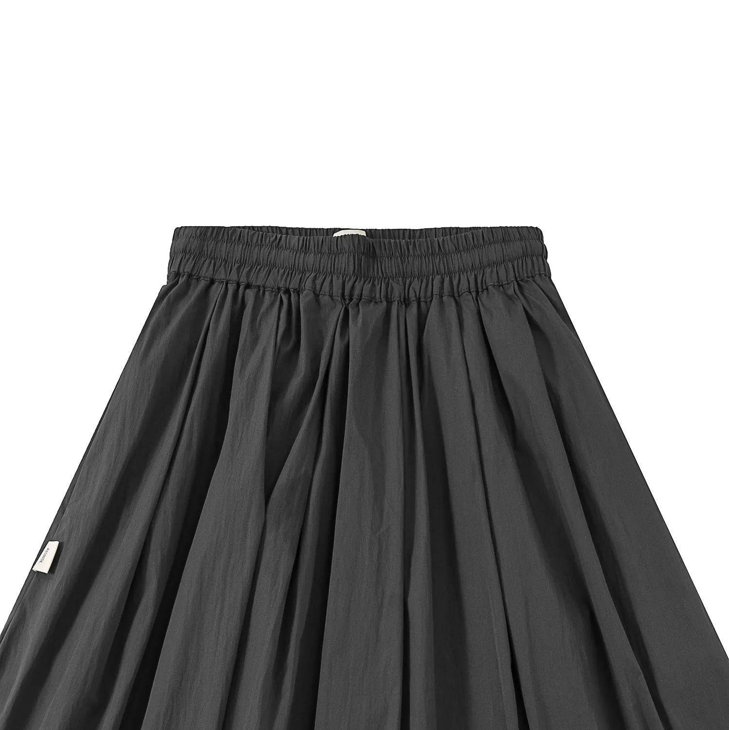 A[S]USL KIDS COTTON NYON FLARE SKIRT-CHARCOAL