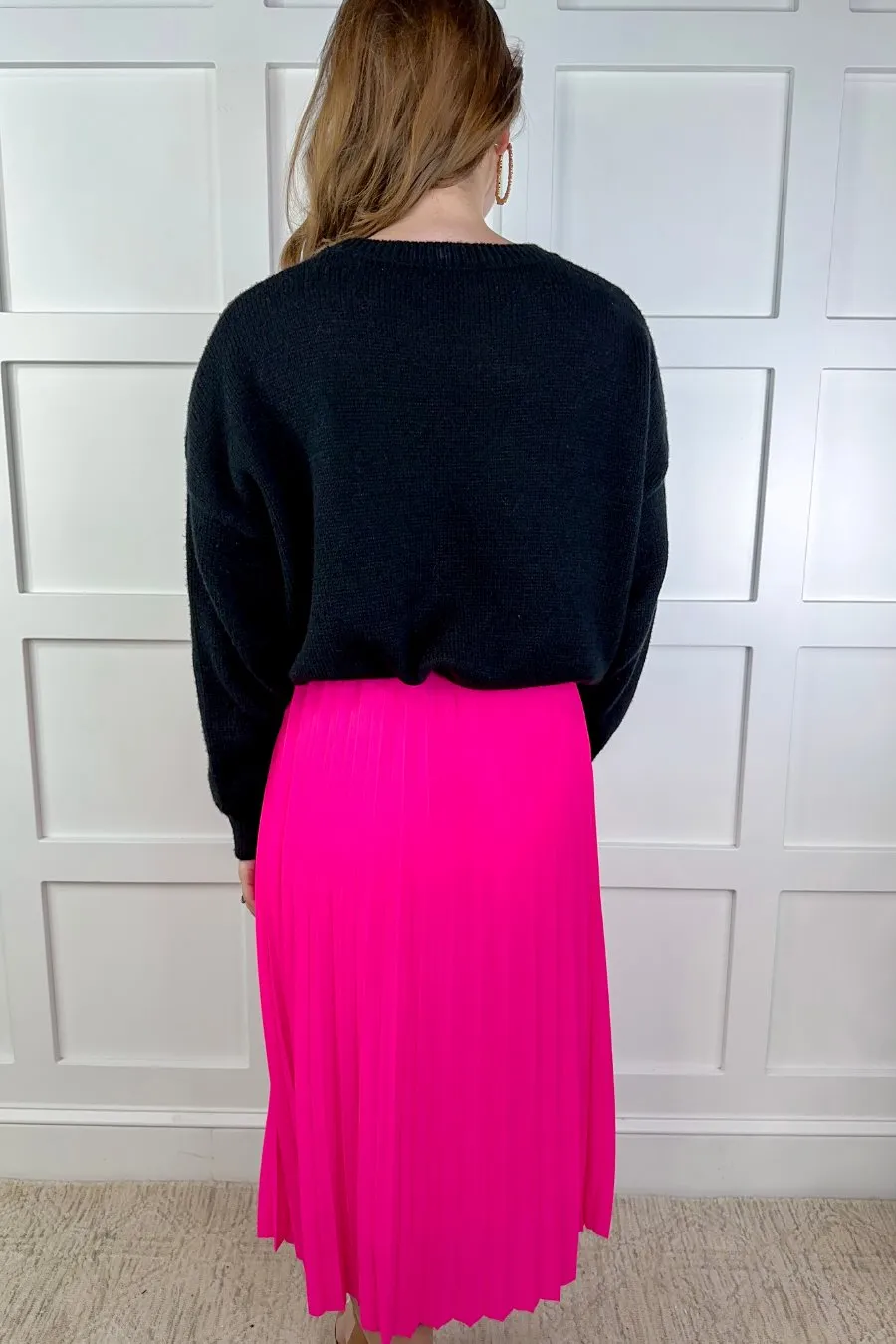 Aubrey Pleated Midi Skirt