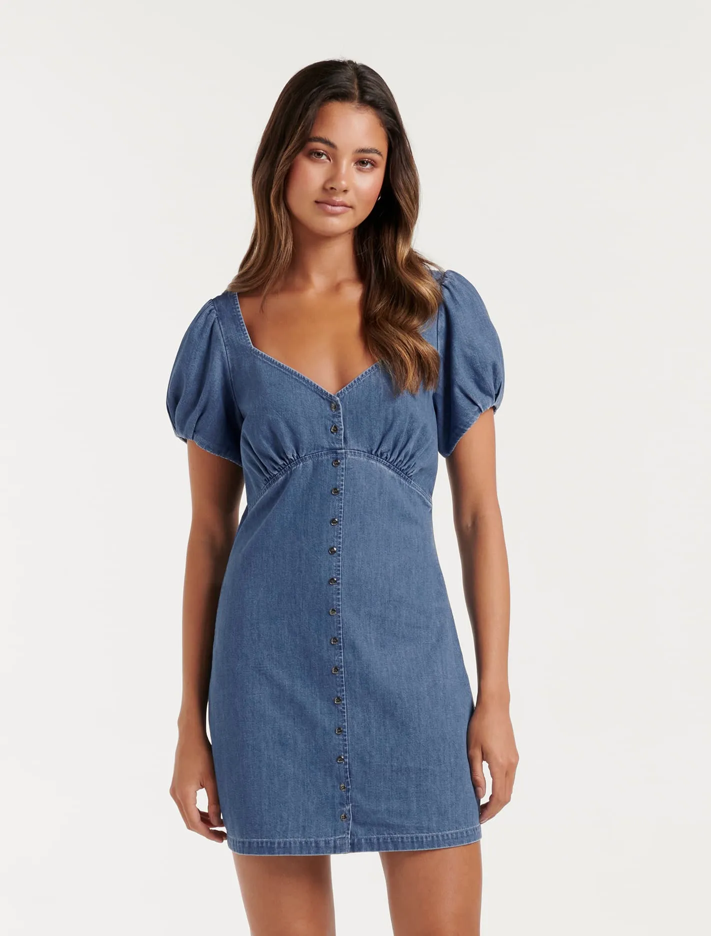 Avery Button Up Mini Dress