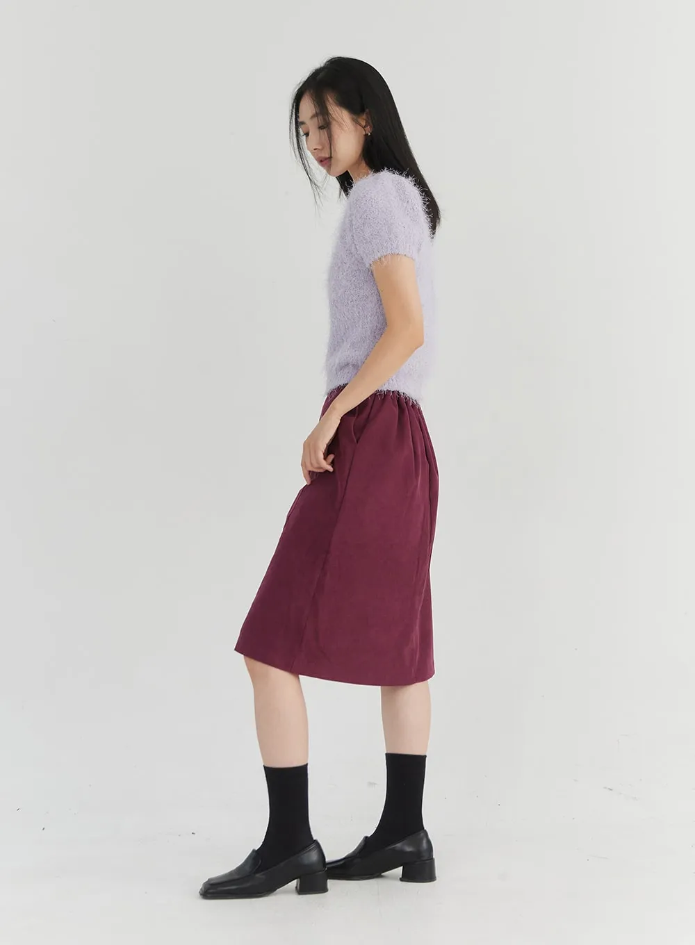 Banded Midi Skirt OO331