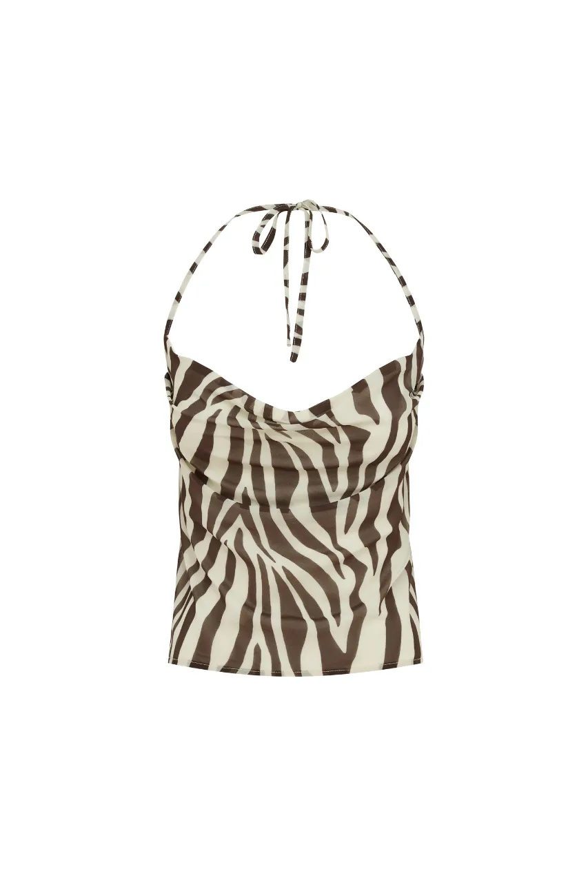 Belini Top - Zebra Chocolate