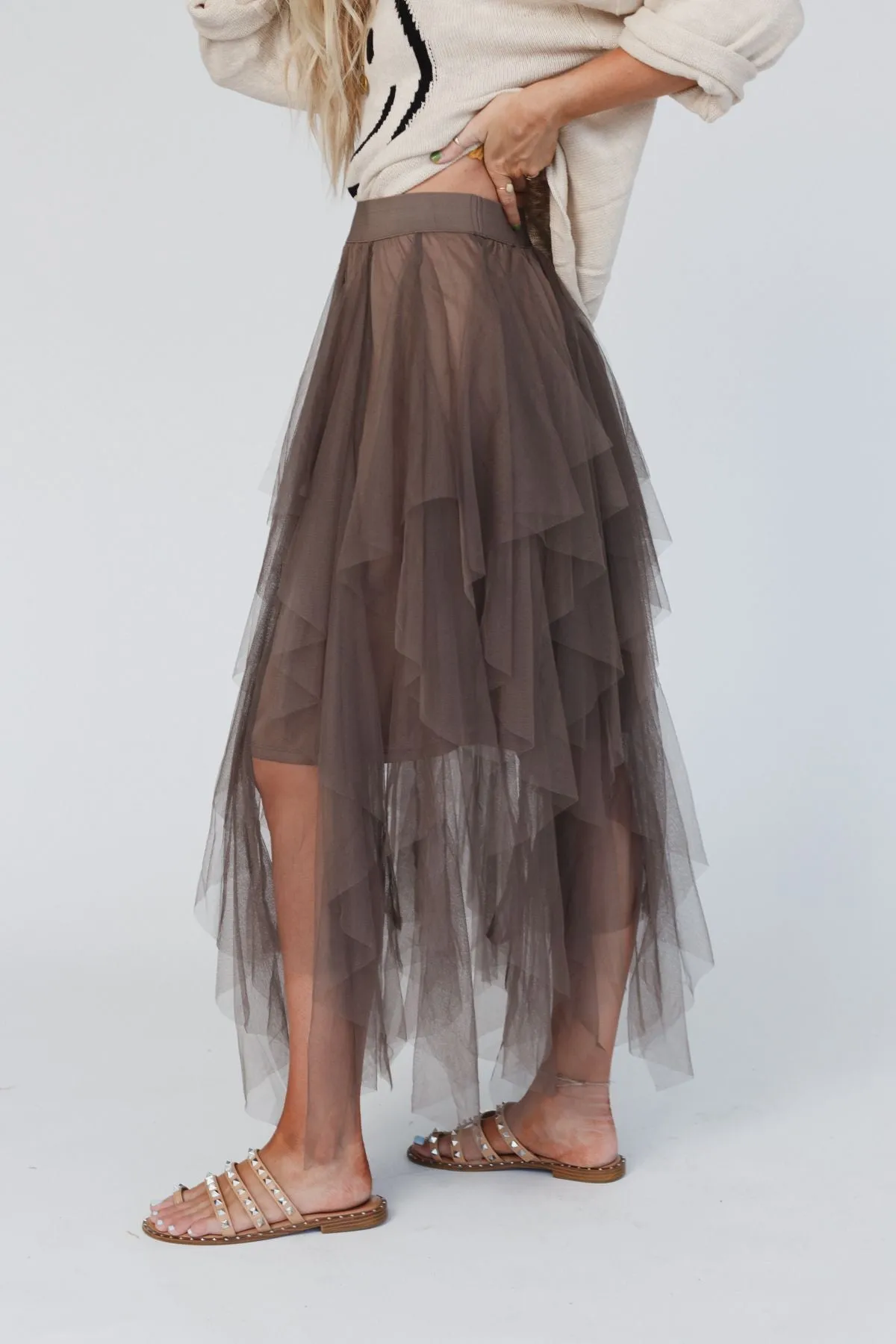 Boho Ballerina Skirt - Mocha