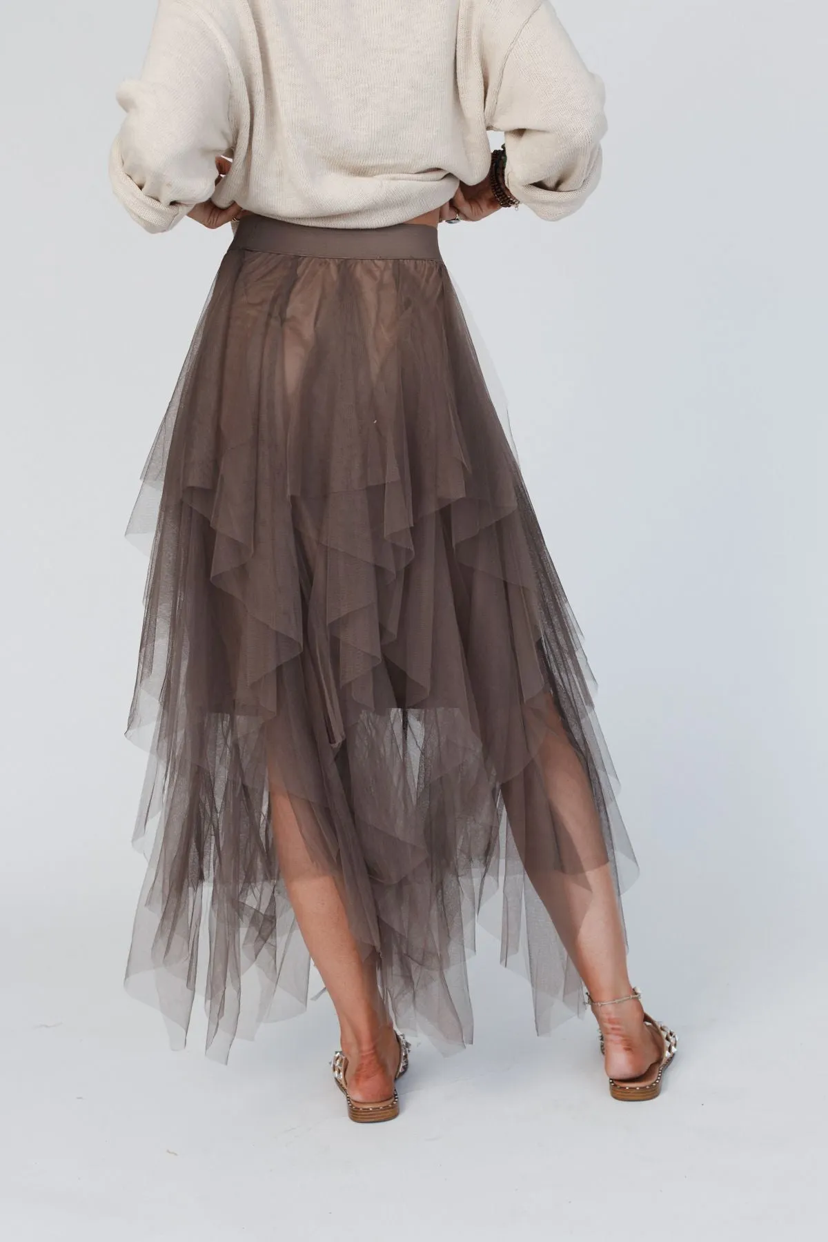 Boho Ballerina Skirt - Mocha