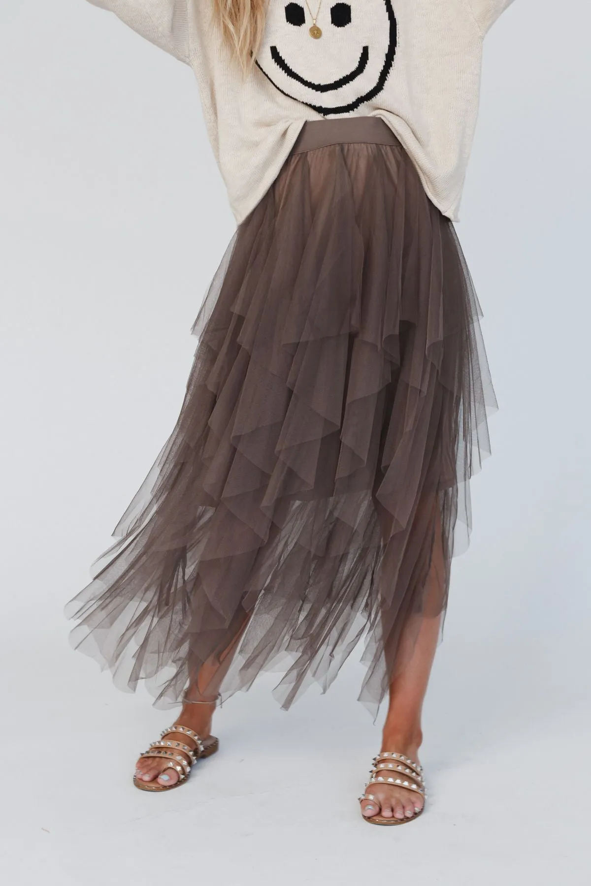 Boho Ballerina Skirt - Mocha