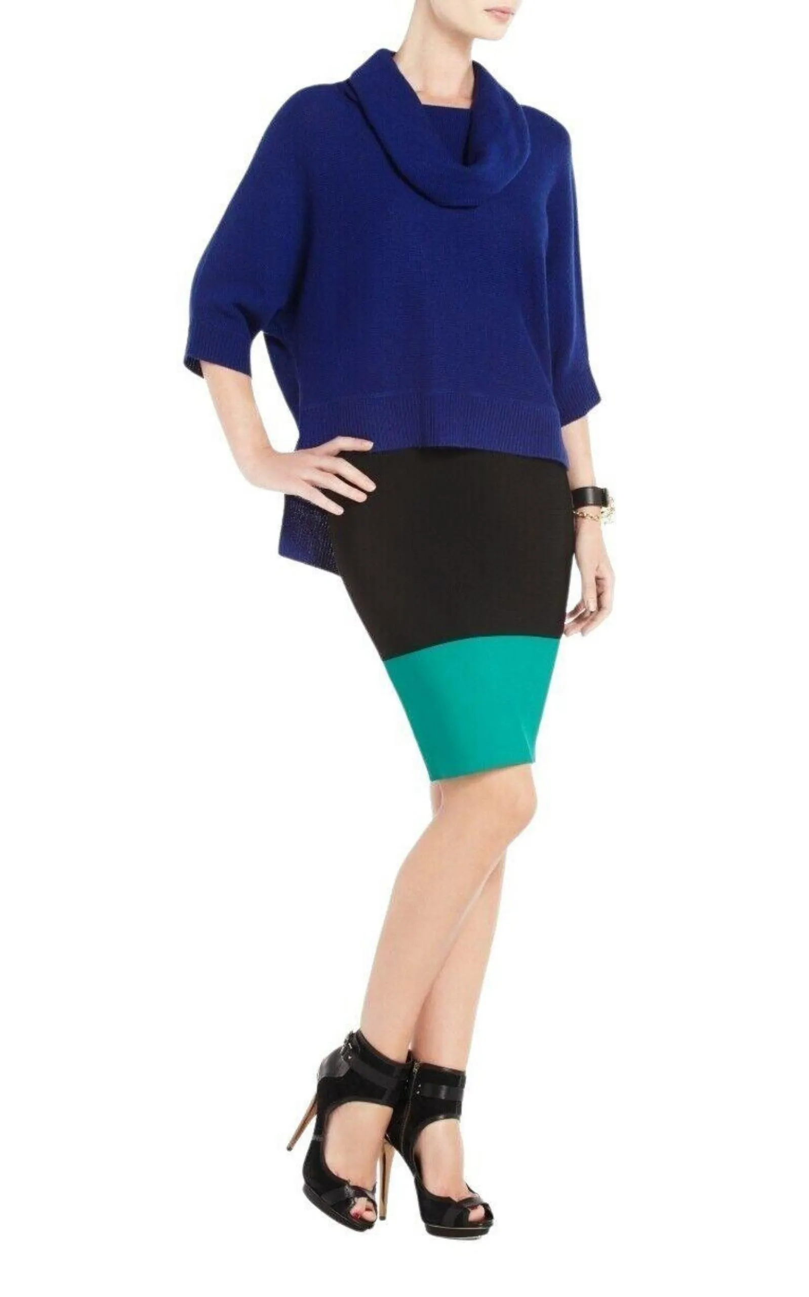 Color Block Scarlett Pencil Skirt