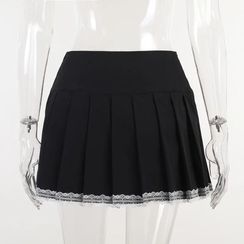 Corset Lace Mini Skirt