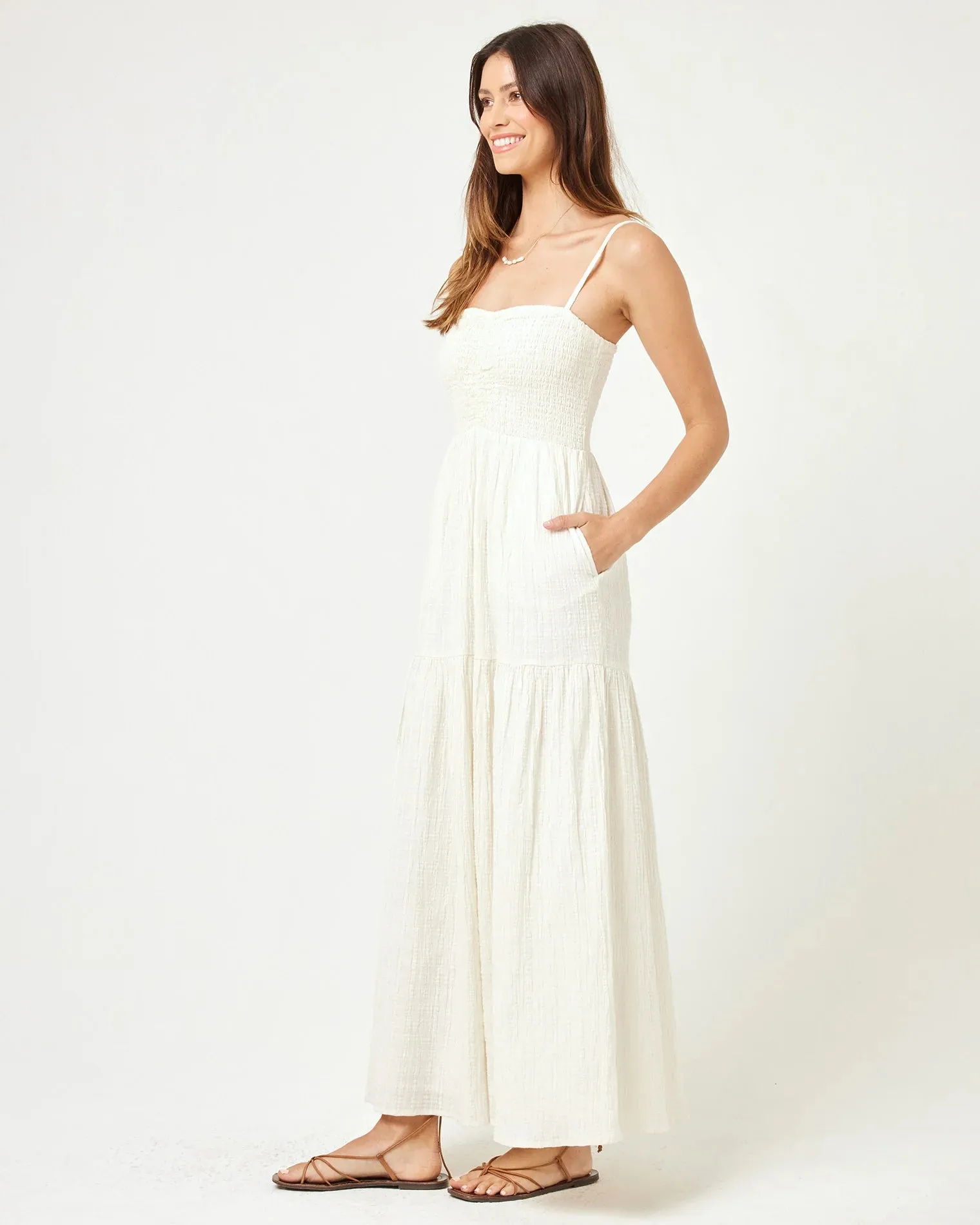 Cream Mallorca Dress