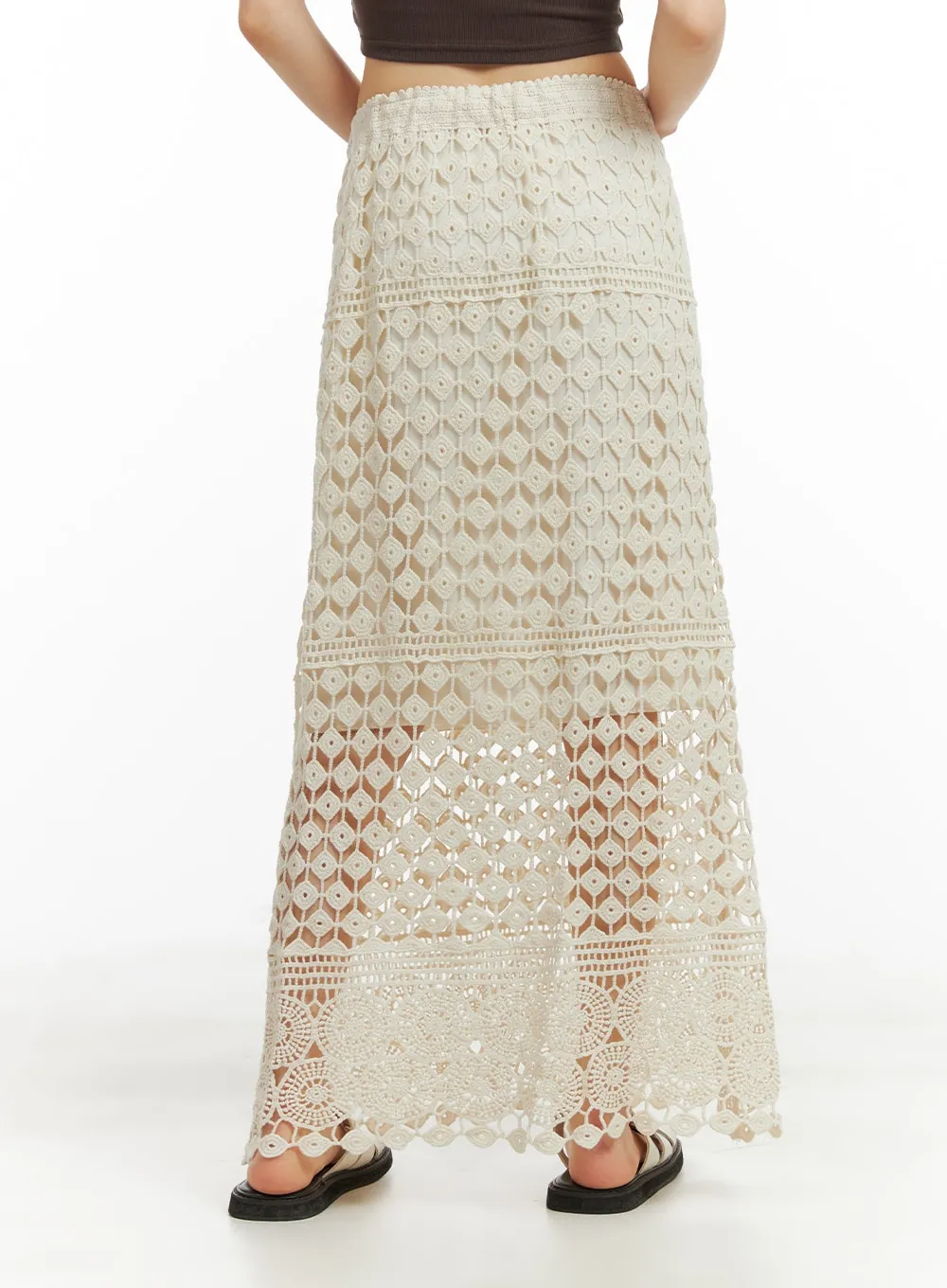 Crochet Maxi Skirt CA412