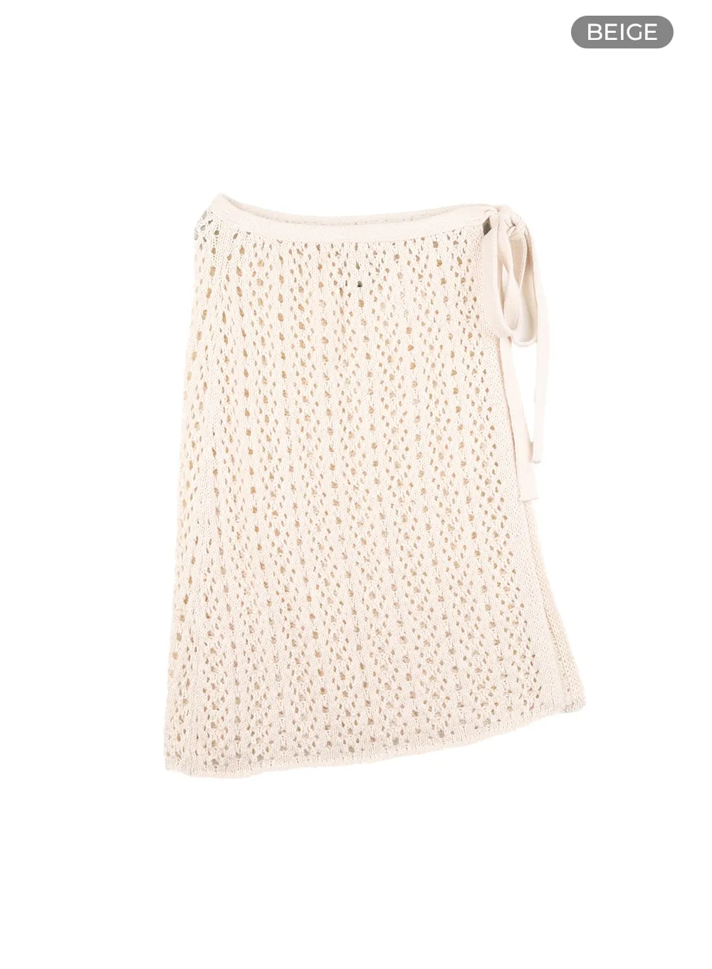 Crochet Wrap Midi Skirt CA412