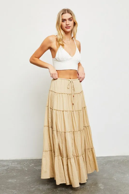 Devyn Tiered Maxi Skirt