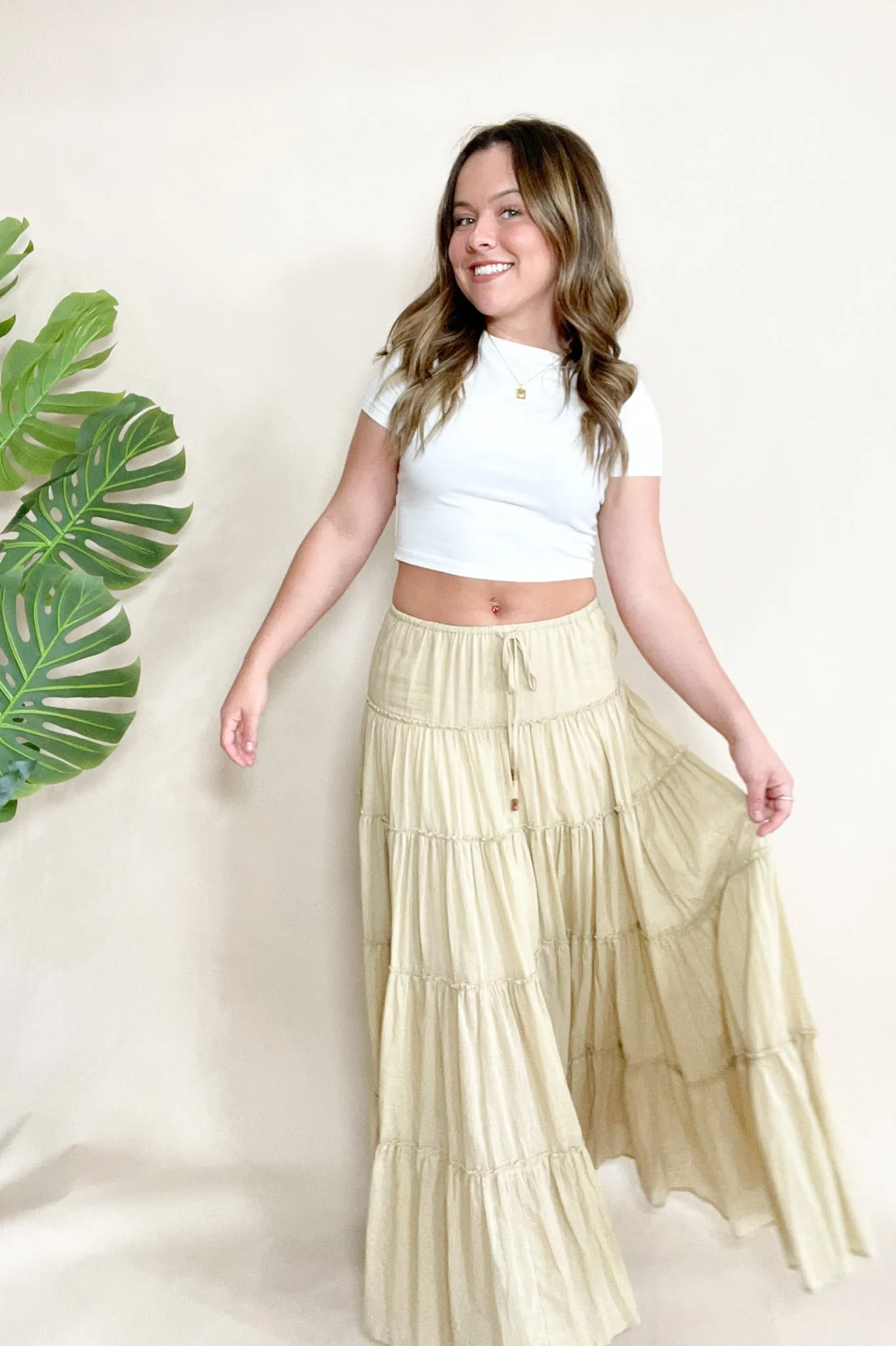 Devyn Tiered Maxi Skirt