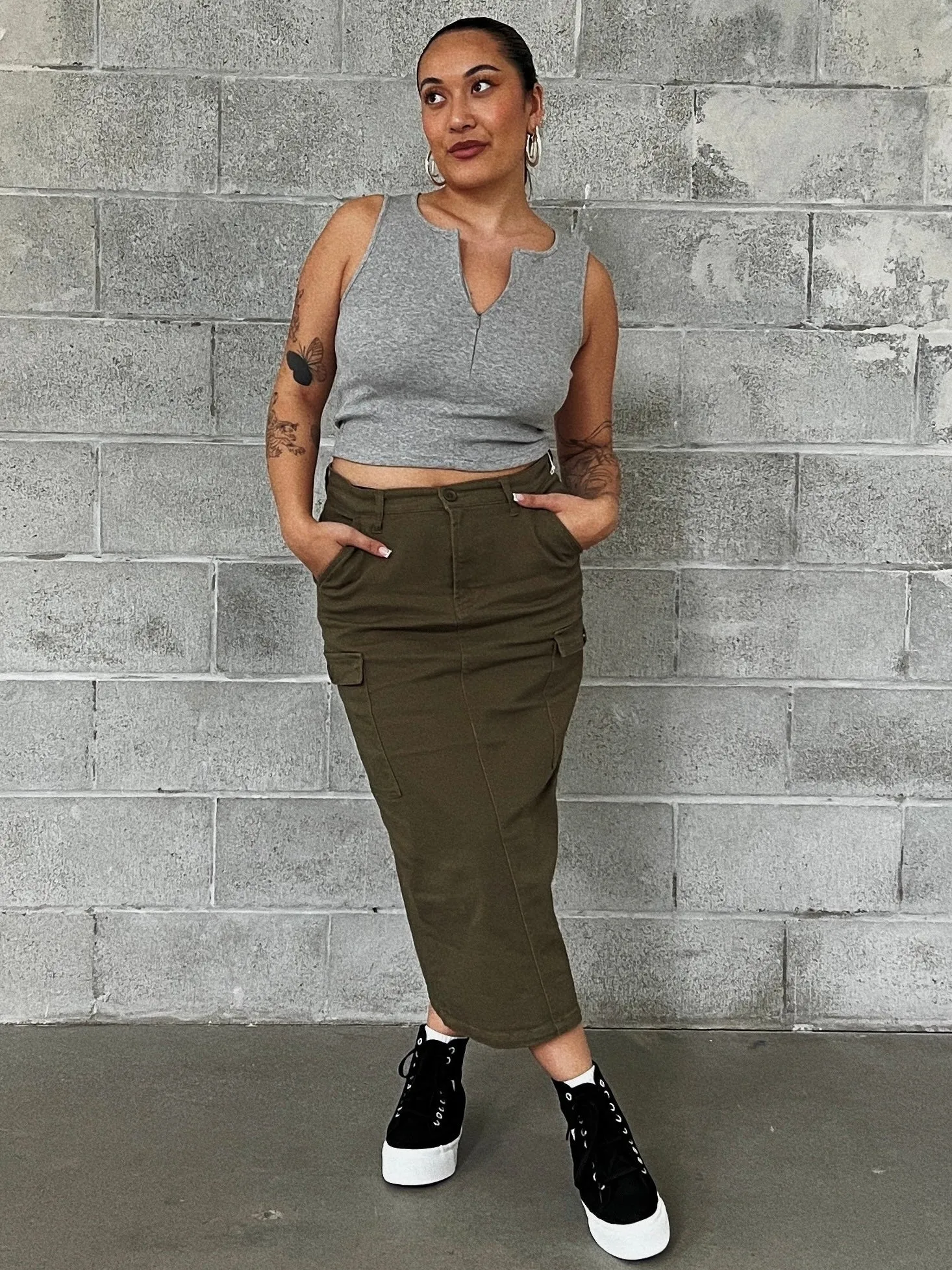 DEX Utility Maxi Skirt