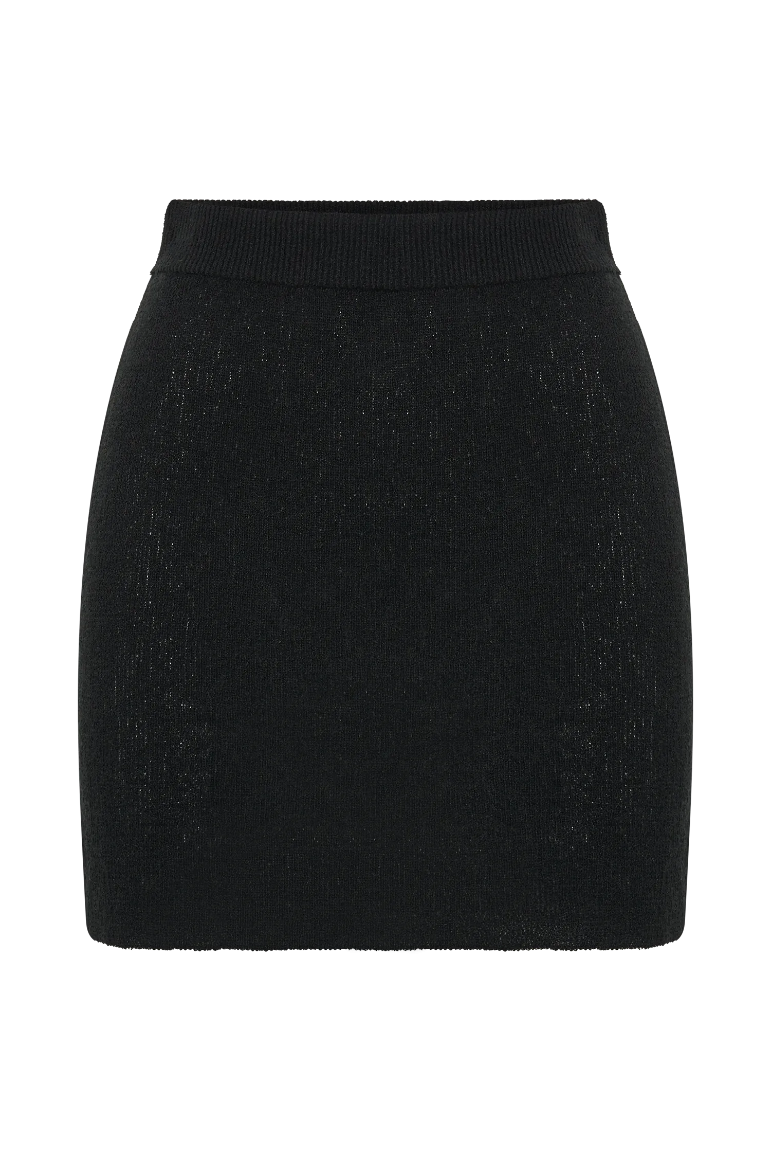 Esme Knit Mini Skirt - Black