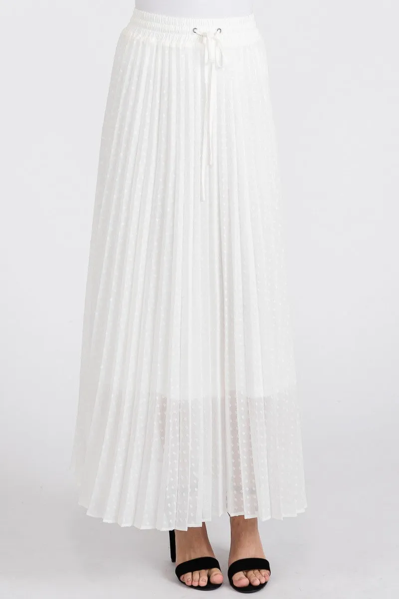 Eva Midi Skirt in White