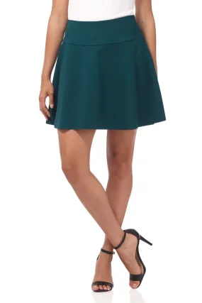 Fit-And-Flare Skirt with Wide Waistband