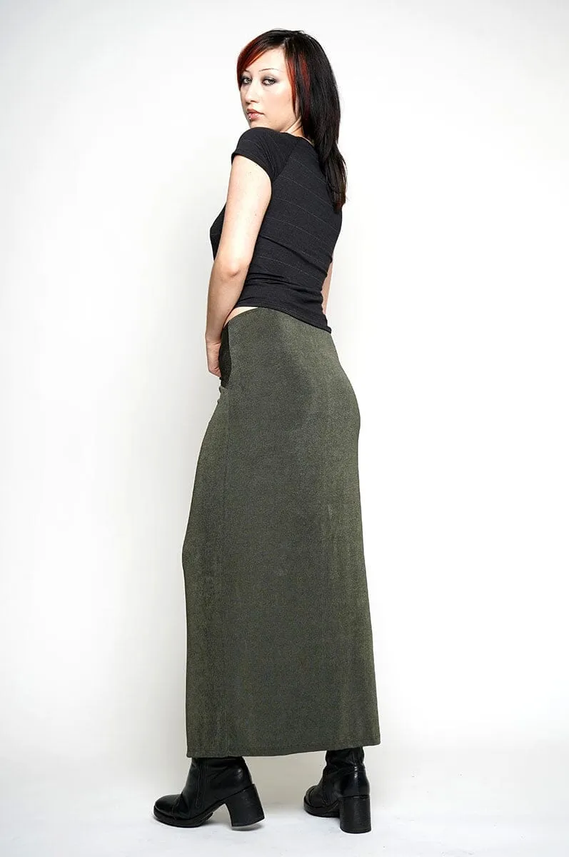 Gaia Front Twist Skirt - Olive