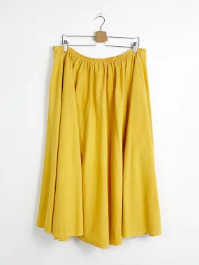 Golden Yellow Cotton Circle Skirt 36-40" Waist