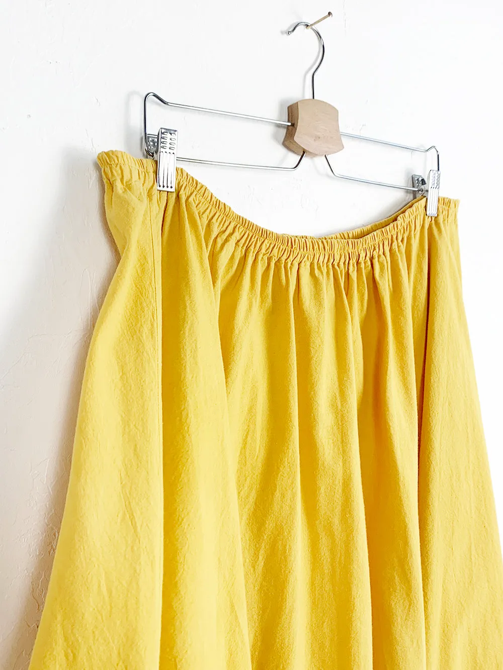 Golden Yellow Cotton Circle Skirt 36-40" Waist