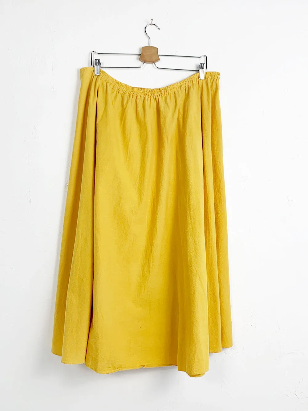 Golden Yellow Cotton Circle Skirt 36-40" Waist