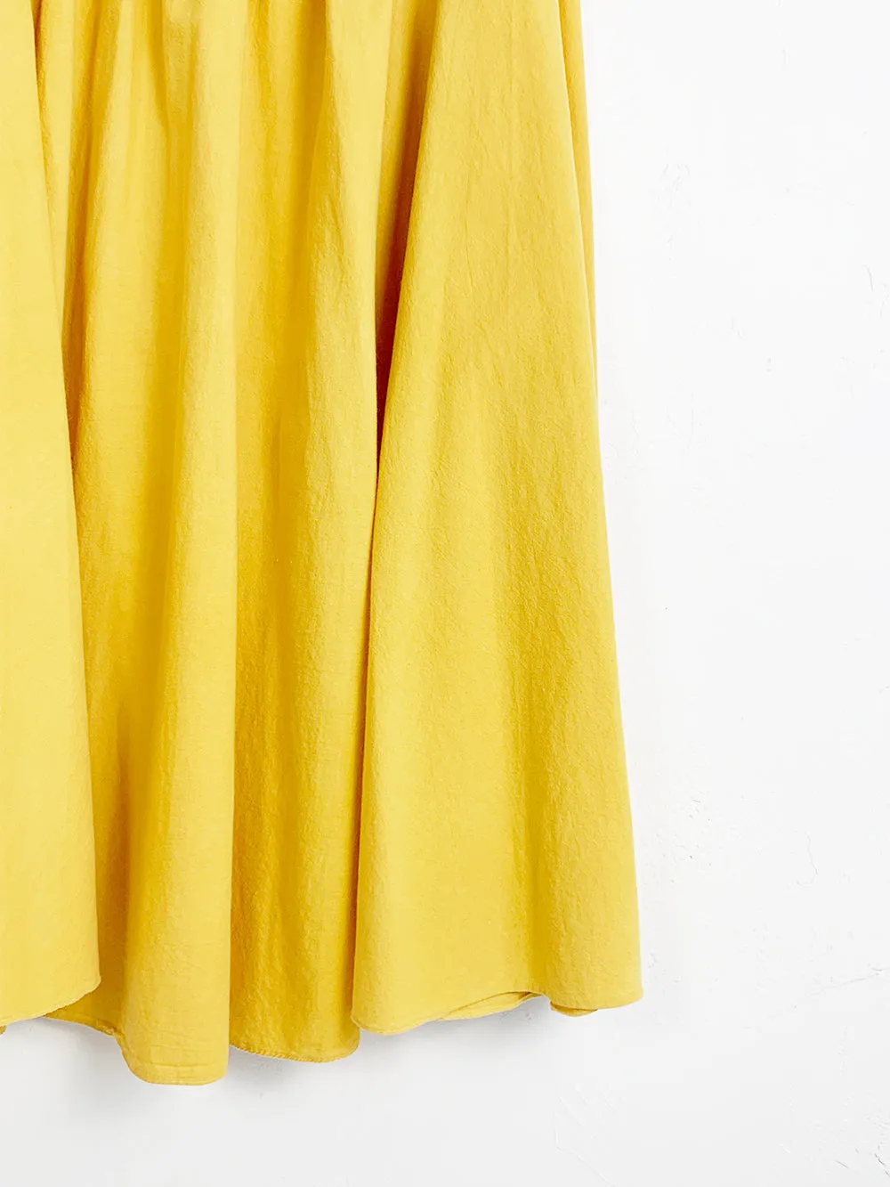 Golden Yellow Cotton Circle Skirt 36-40" Waist