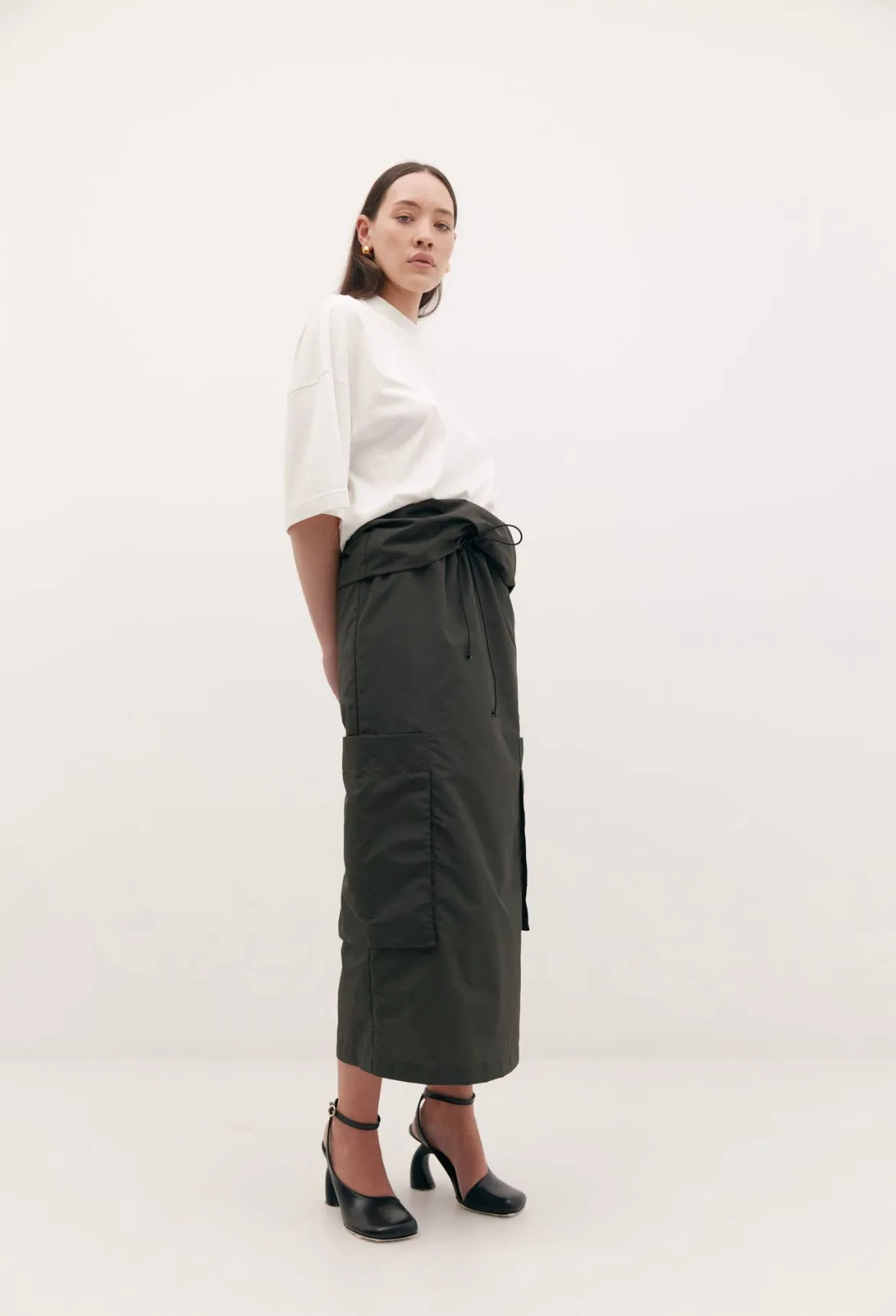 Harris Tapper Chaimberlain Skirt - Asphalt Nylon