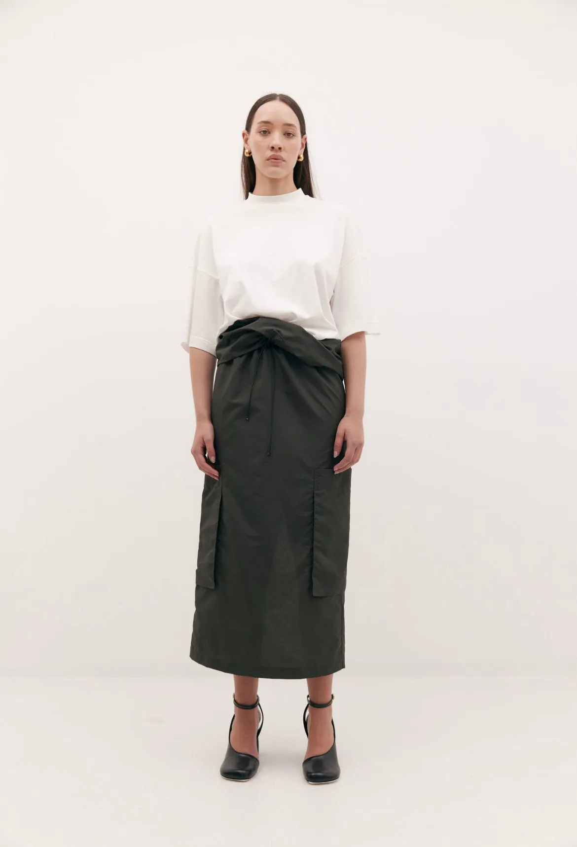 Harris Tapper Chaimberlain Skirt - Asphalt Nylon