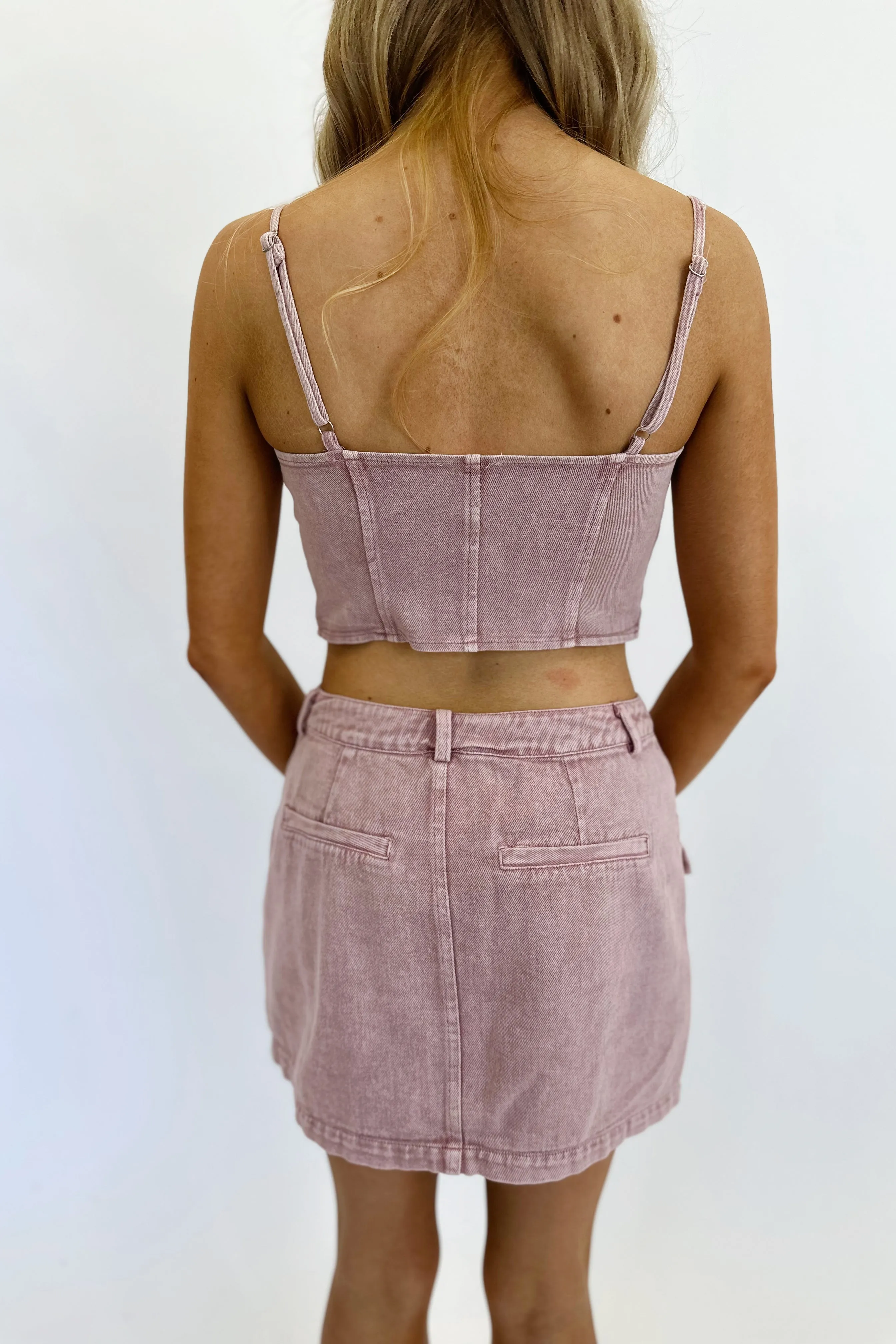 Lavender Sky Mini Skirt