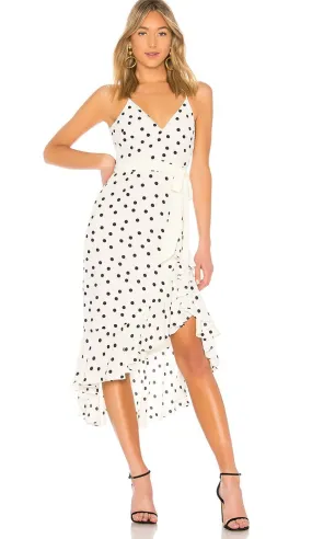 Lovers and Friends Bridget Midi Dress Ivory & Black