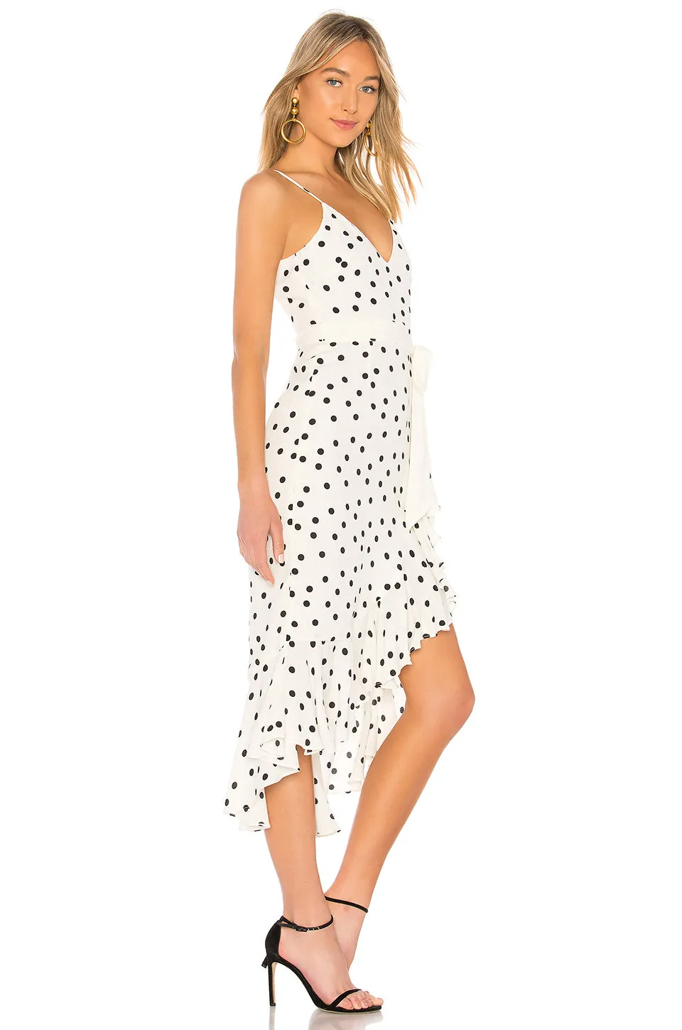 Lovers and Friends Bridget Midi Dress Ivory & Black