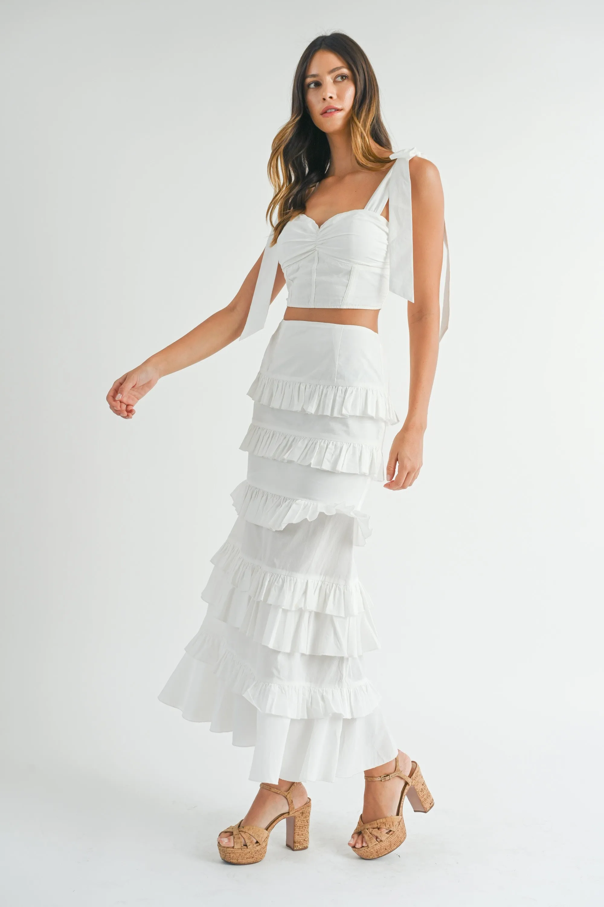 Millie Ruffled Two-Piece Set