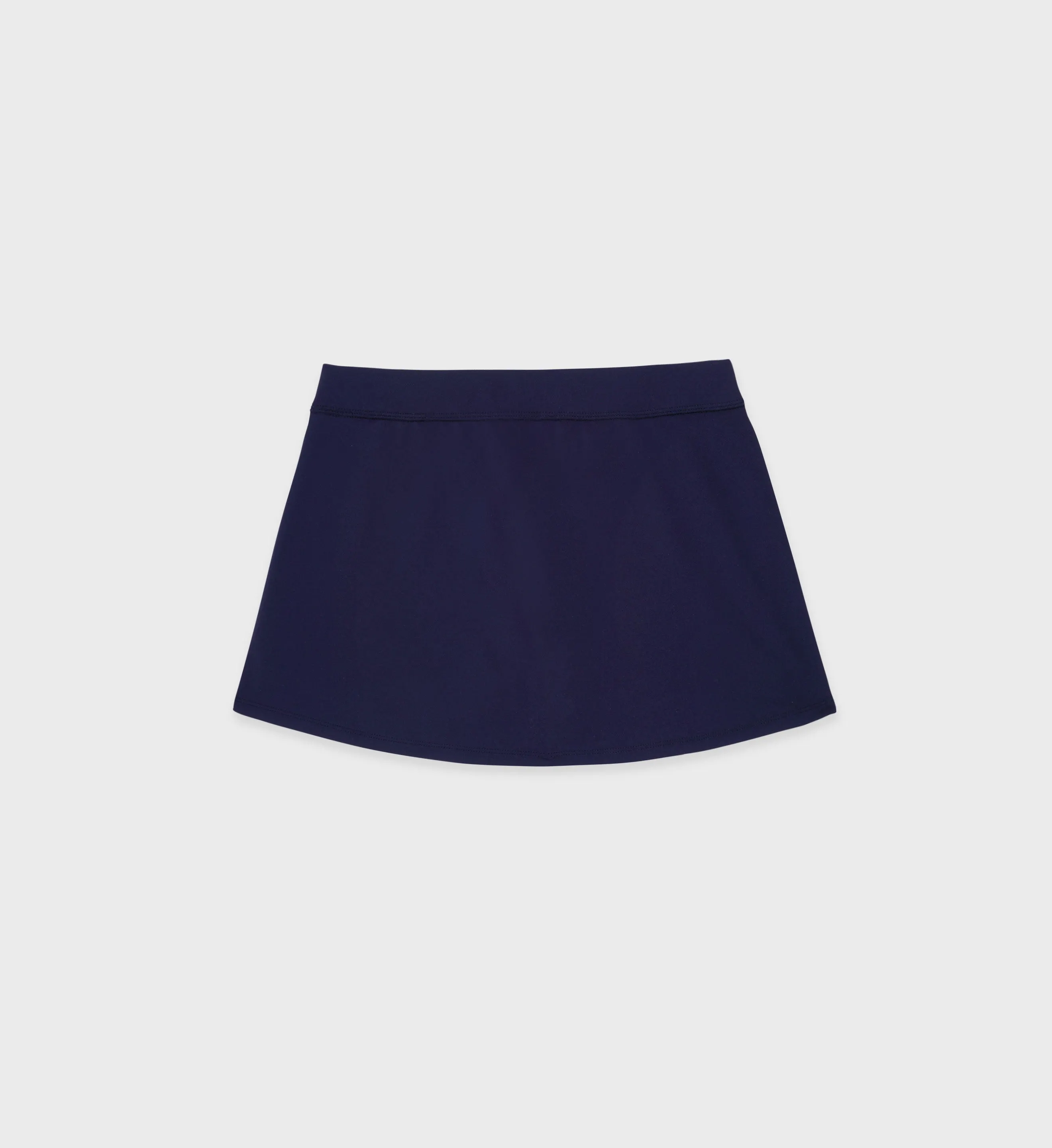 New Serif Court Skirt - Navy/White