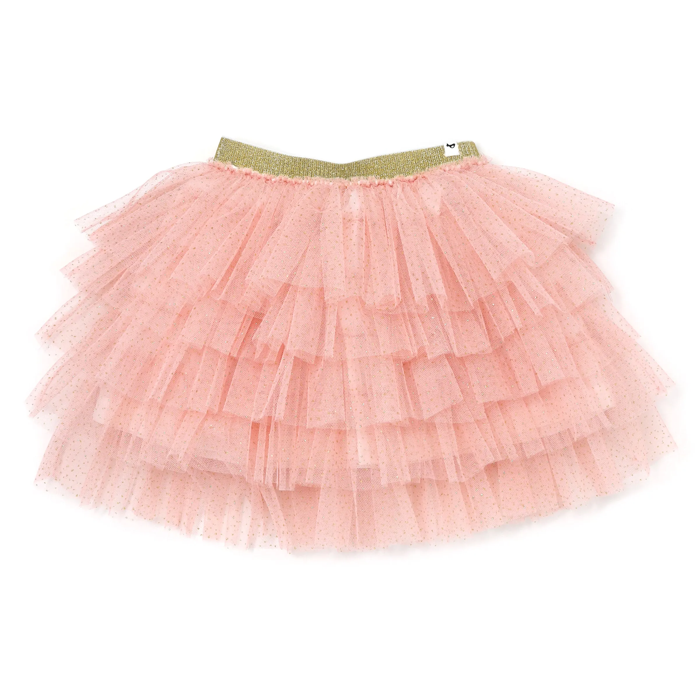 oh baby! Gold Band Layered Frill Tutu Skirt - Pale Pink