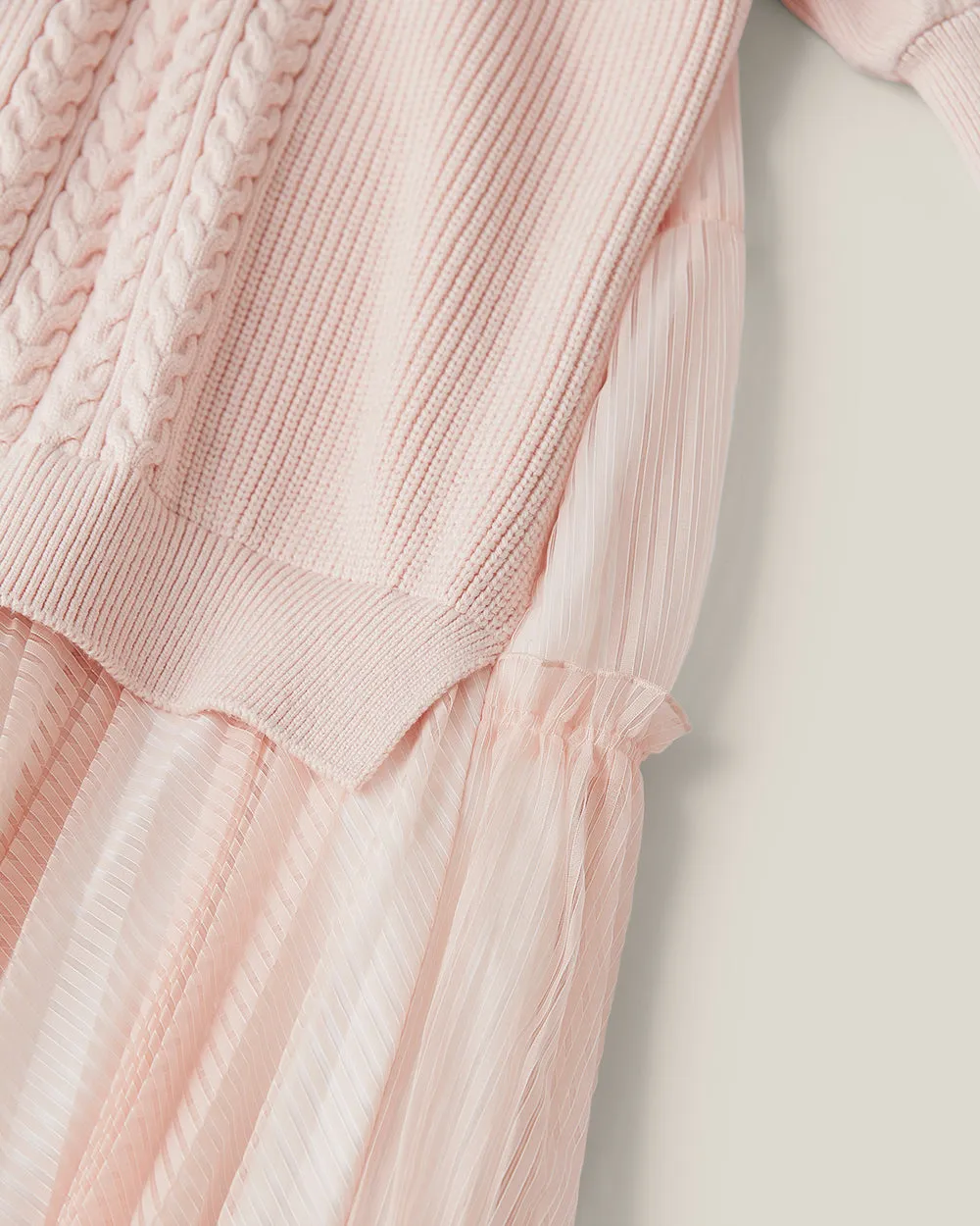 Powder Pink Knit Dress from Forest Hills Collection