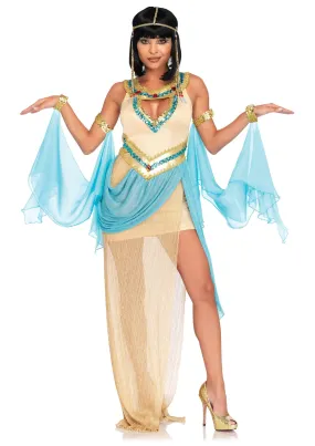 Elegant Queen Cleopatra Adult Costume for Halloween Parties