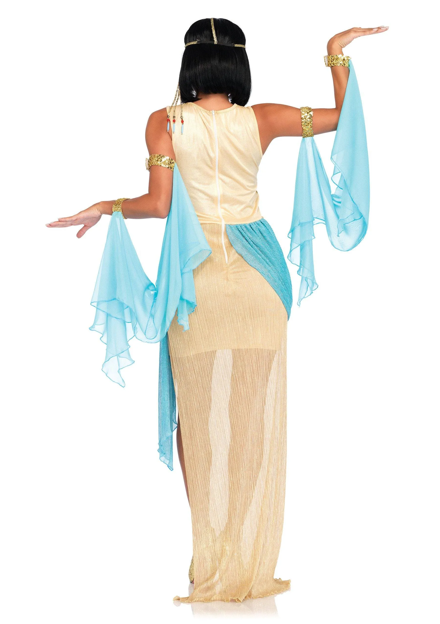 Elegant Queen Cleopatra Adult Costume for Halloween Parties