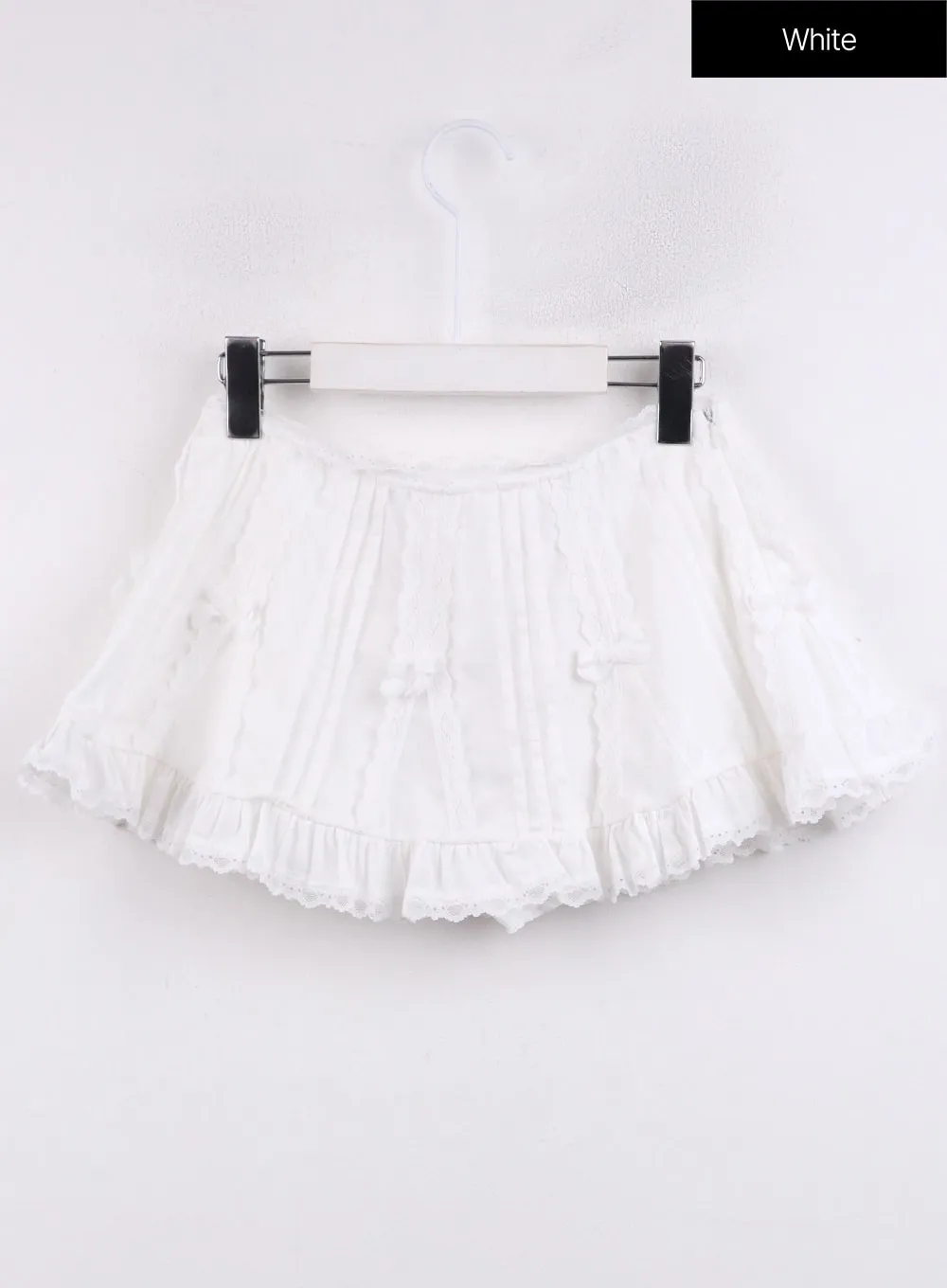 Ribbon Lace Layered Mini Skirt CJ423