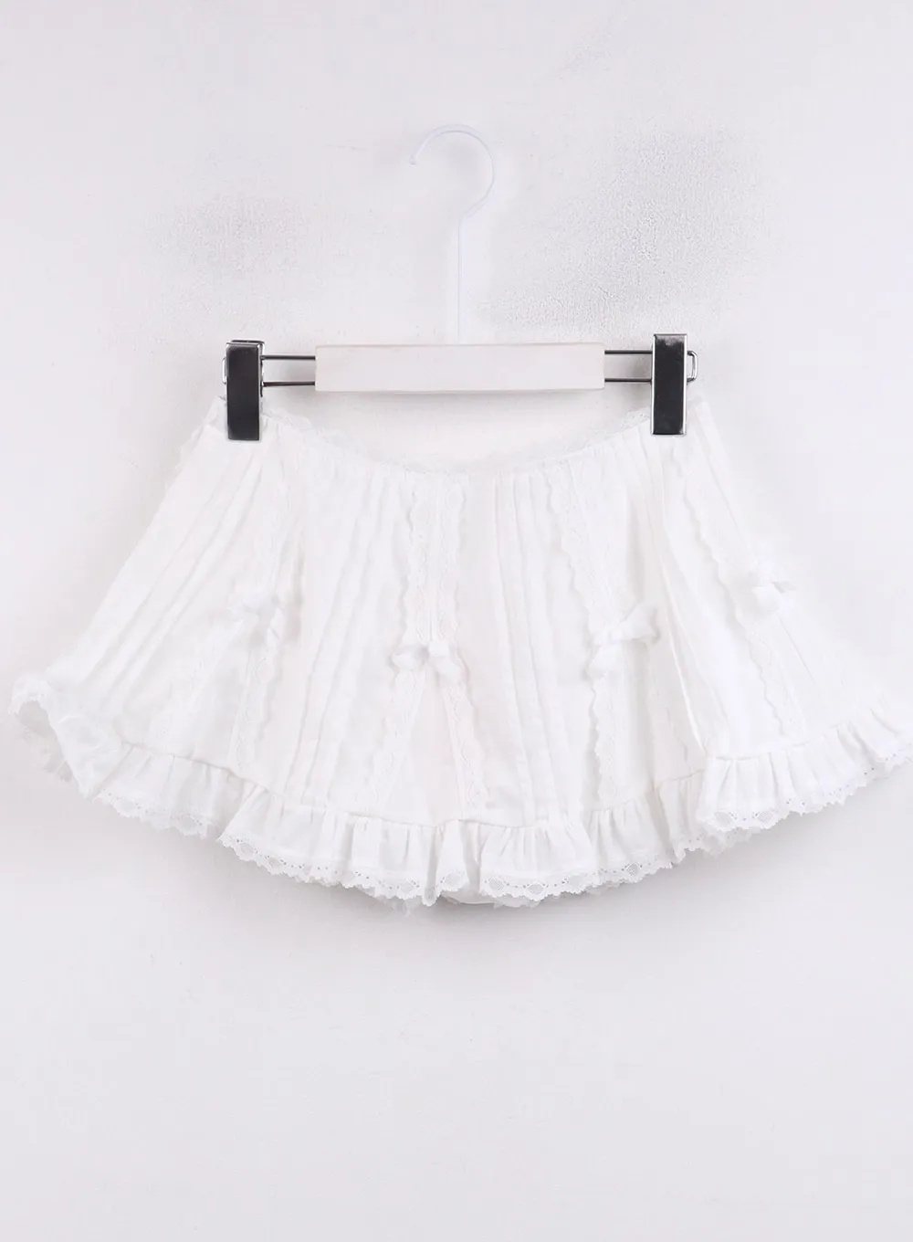 Ribbon Lace Layered Mini Skirt CJ423