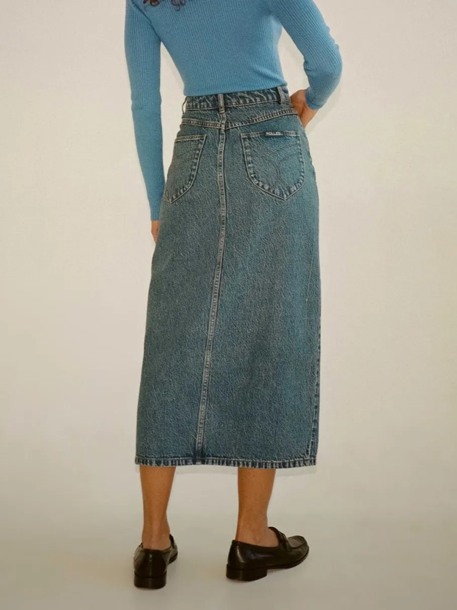 ROLLA'S Chicago Denim Maxi Skirt