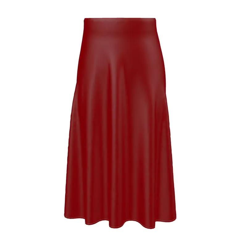 Rust Colored Midi Skirt