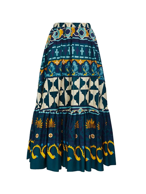 Sunset Skirt in Casareale Emerald