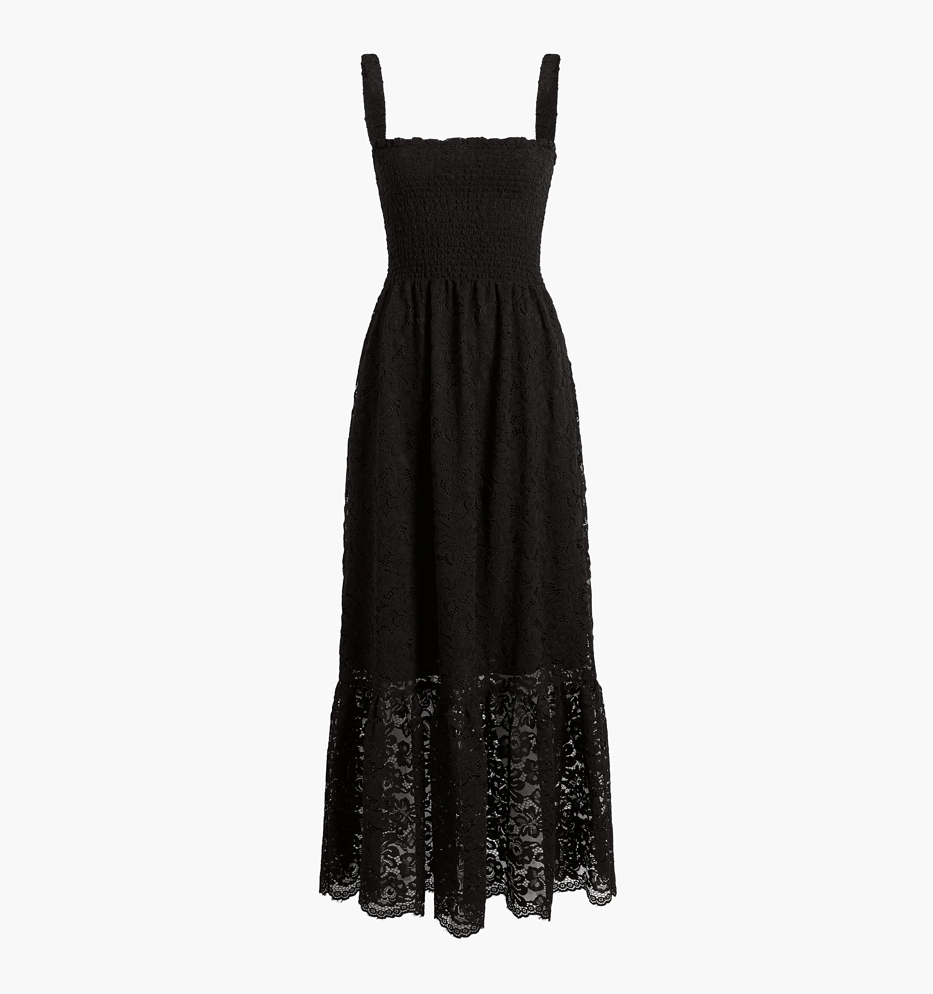 The Lace Anjuli Nap Dress - Black Lace