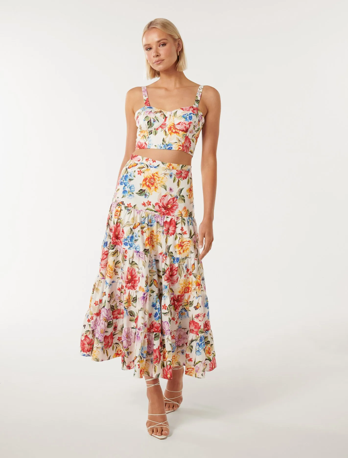 Tilly Tiered Midi Skirt