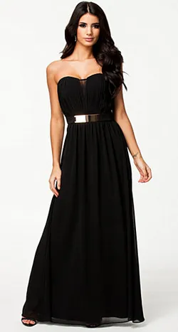 V-Front Long Dress