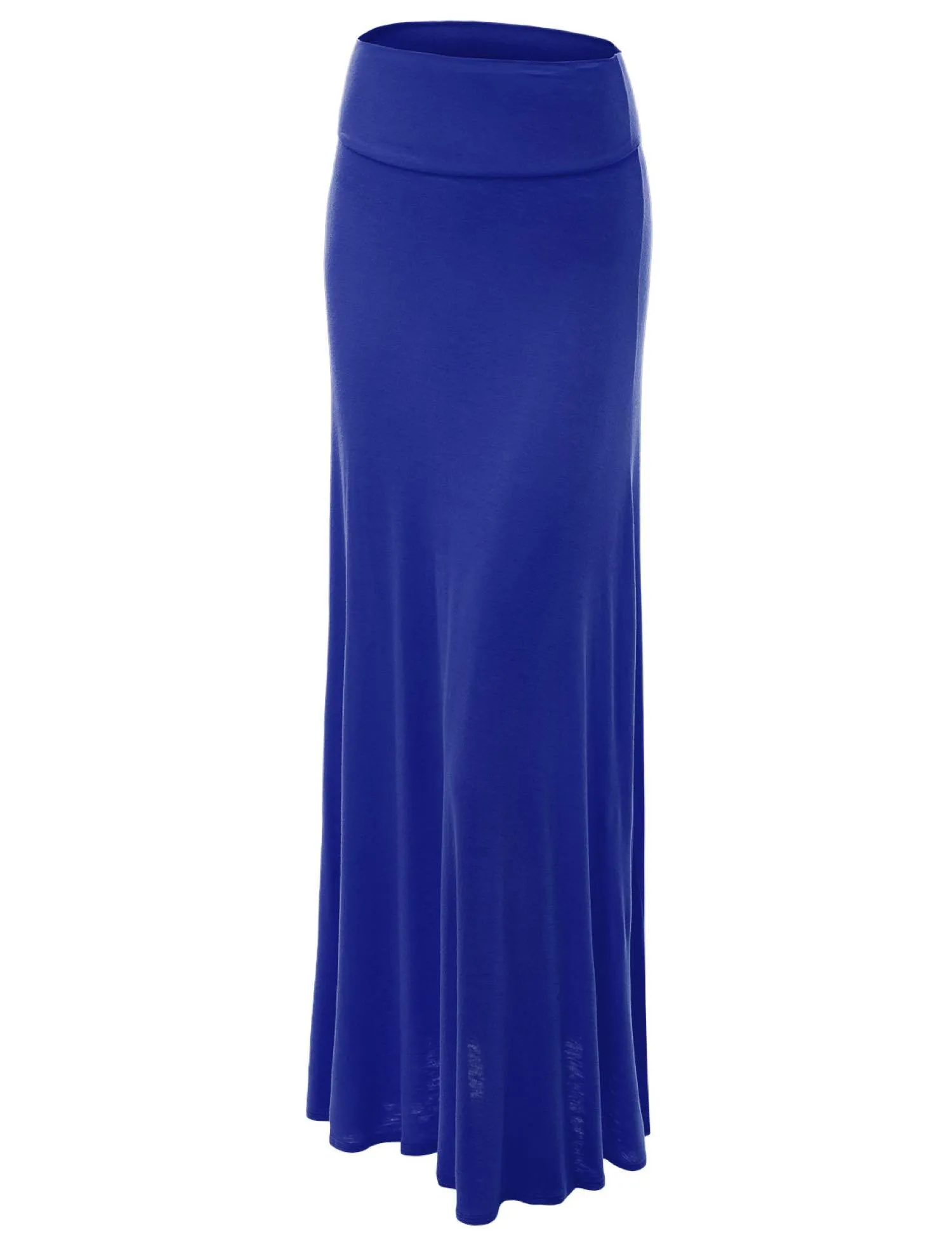 Womens Fold-Over Maxi Skirt